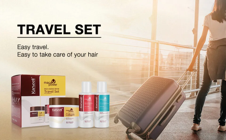 Karseell Collagen Hair Mask+Shampoo and Conditioner Travel Set
