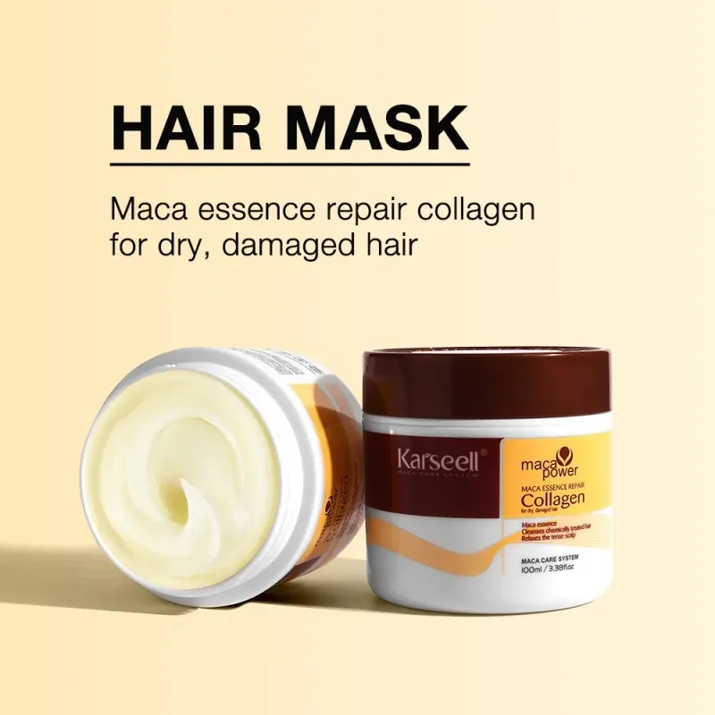 Karseell Collagen Hair Mask+Shampoo and Conditioner Travel Set