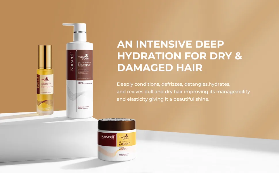 Karseell Collagen Hair Mask+Hair Shampoo+Argan Oil Set