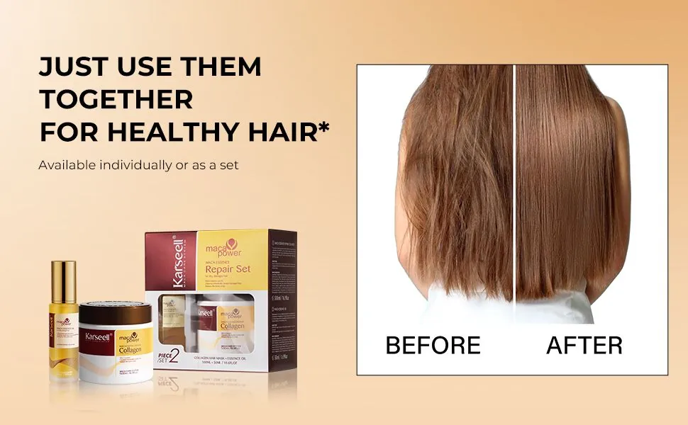 karseell collagen hair mask+hair oil set