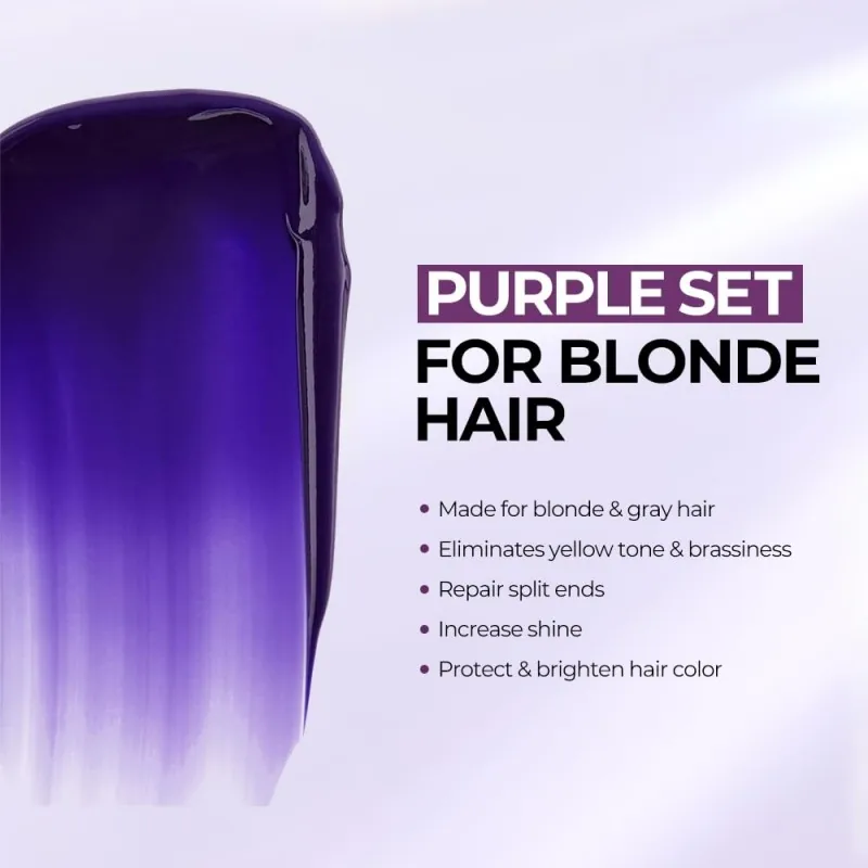 Karseell Purple Hair Mask + Purple Shampoo