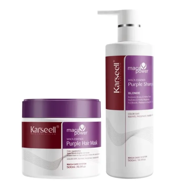 Karseell Purple Hair Mask + Purple Shampoo Set