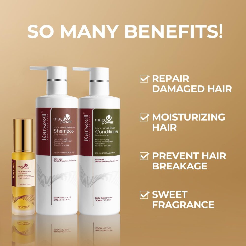 Hair Oil Shampoo and Conditioner for Dry Damaged Hair