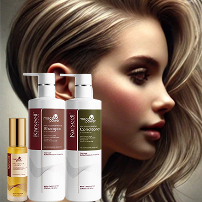 hair oil+shampoo and conditioner
