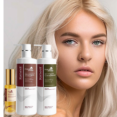 hair oil+shampoo and conditioner