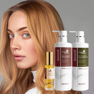 hair oil+shampoo and conditioner
