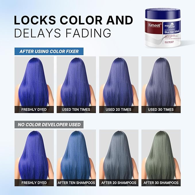 Karseell Blue Hair Color Depositing Mask