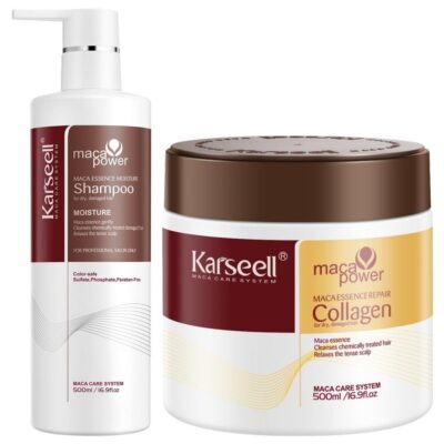 Karseell Collagen Hair Treatment And maca power shampoo 9