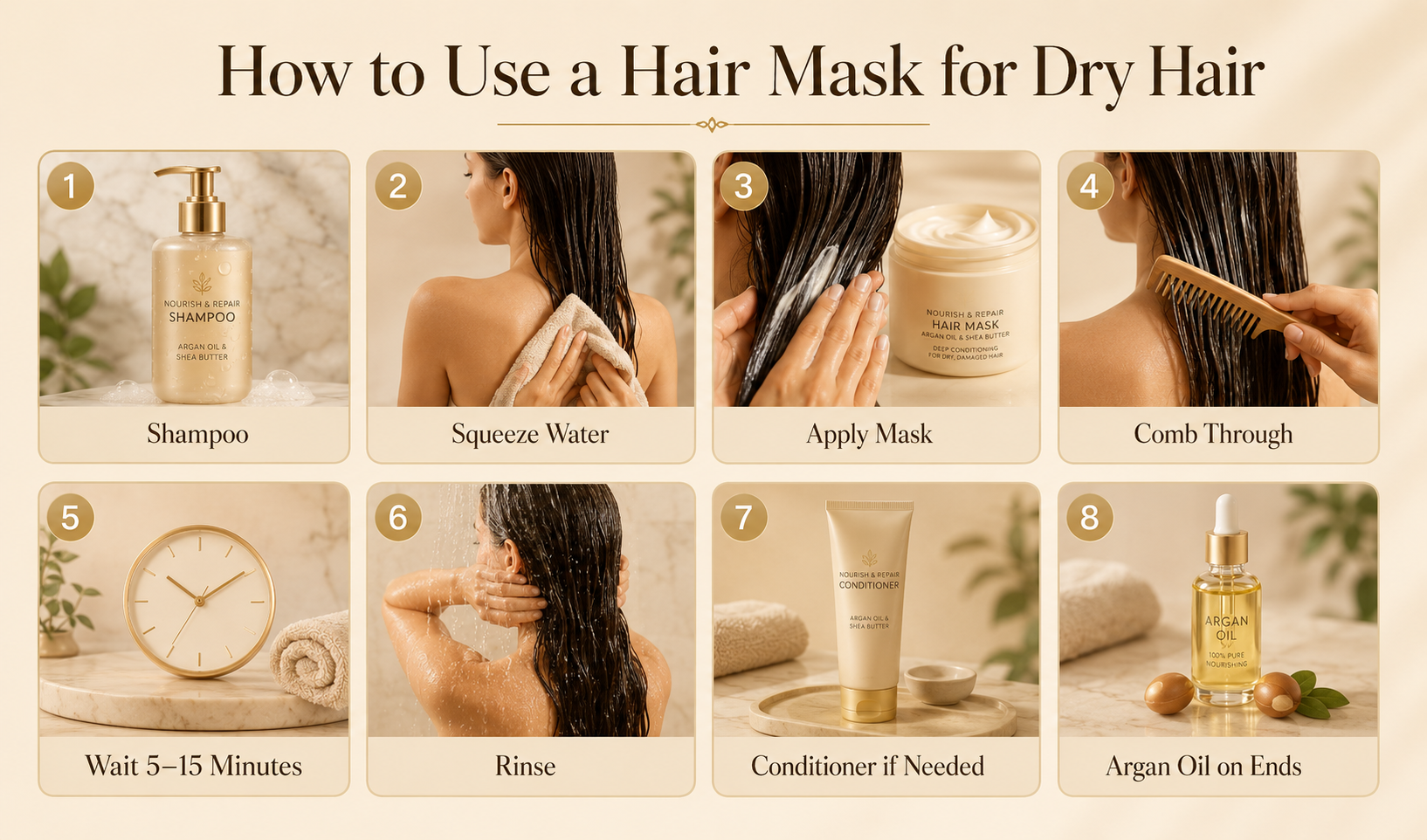 How to Use a Hair Mask for Dry Hair