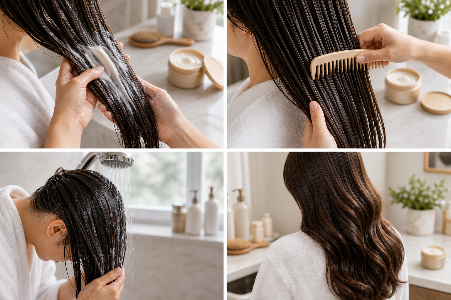 Dry Hair Treatment at Home: Weekly Routine for Softer Hair - Routine Step Image